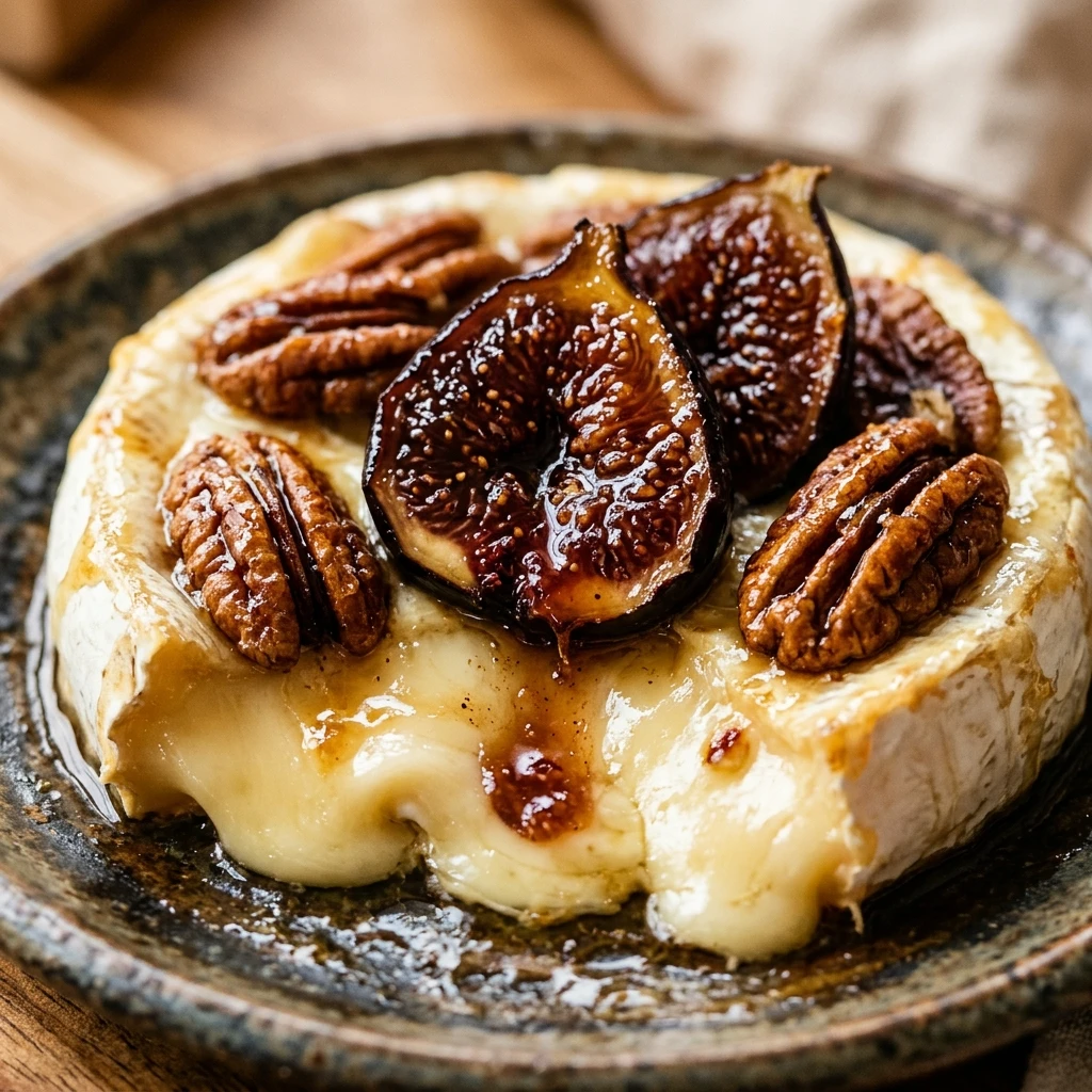 Baked Brie With Fig And Pecans