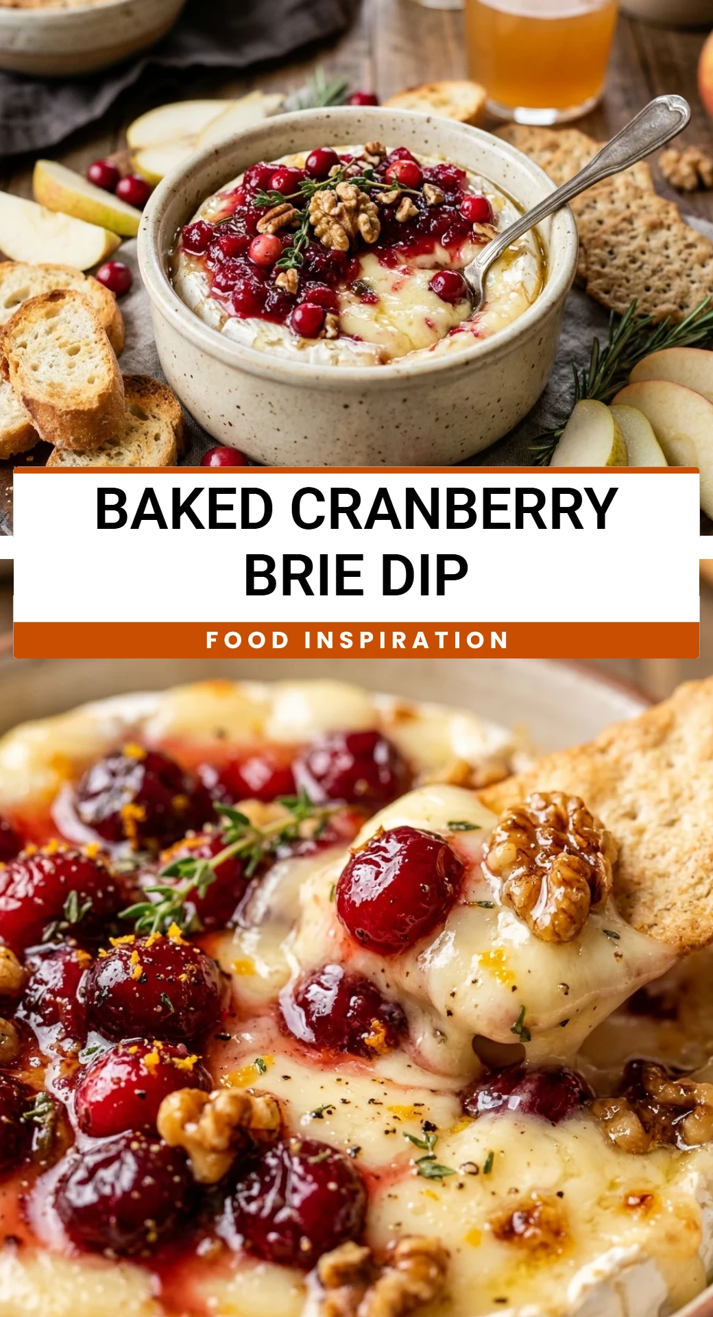 Baked Cranberry Brie Dip