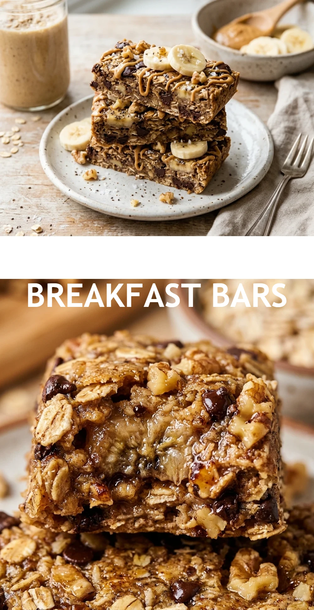 Banana Protein Breakfast Bars