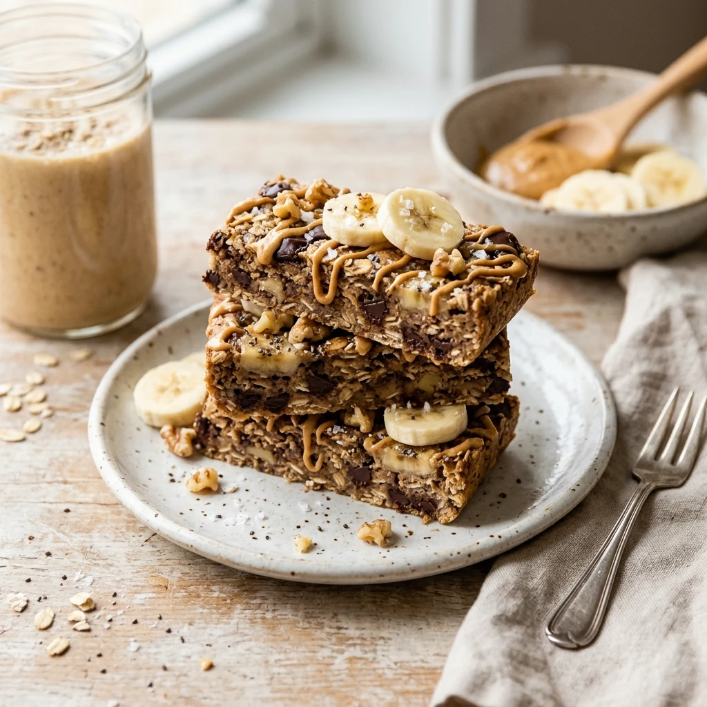 Banana Protein Breakfast Bars