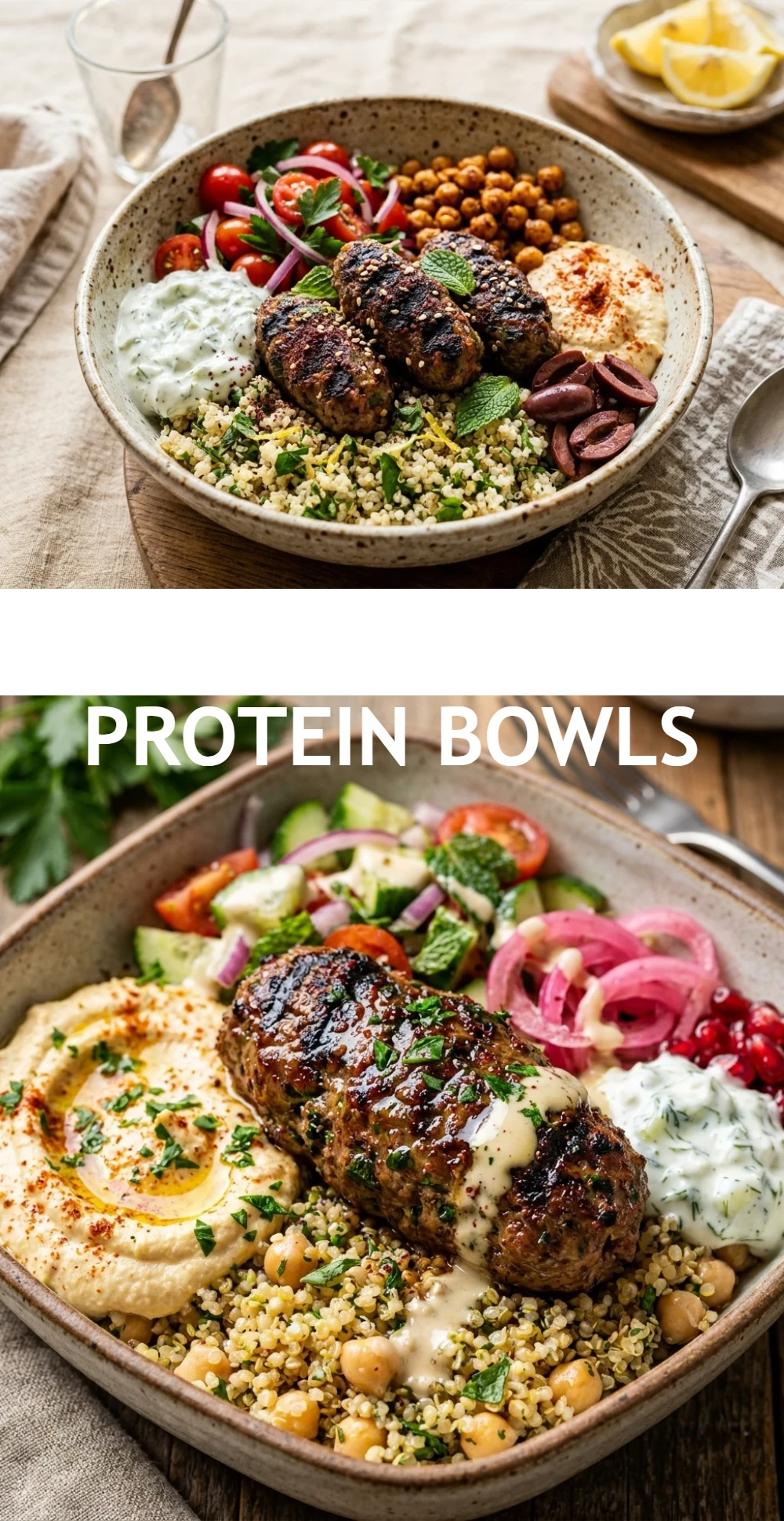 Beef Kofta Protein Bowls