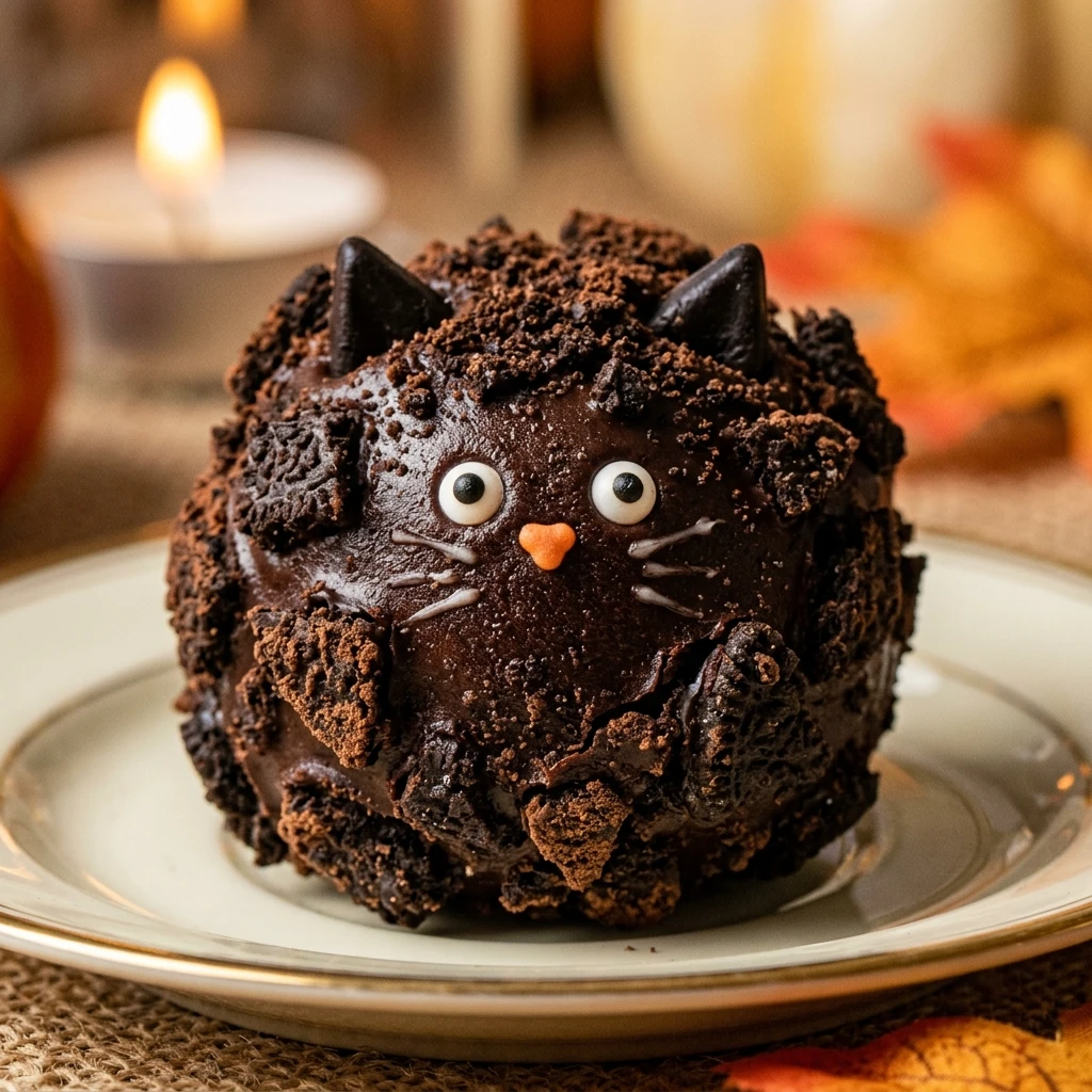 Black Cat Oreo Truffles Halloween Recipe