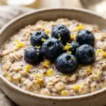 Blueberry Lemon Protein Overnight Oats
