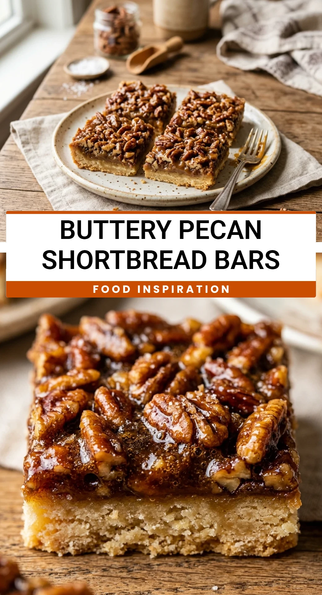 Buttery Pecan Shortbread Bars