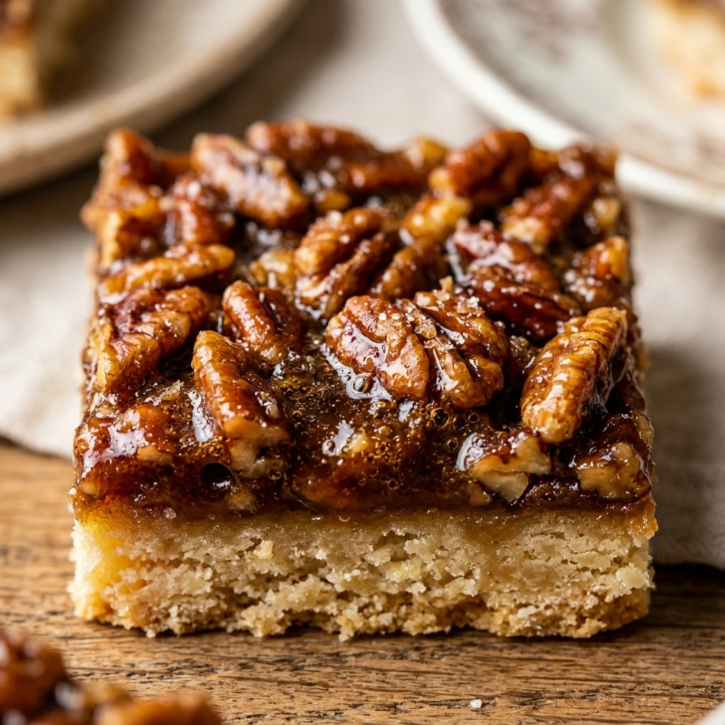 Buttery Pecan Shortbread Bars