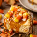 Candy Corn Cheesecake Bars Halloween Recipe