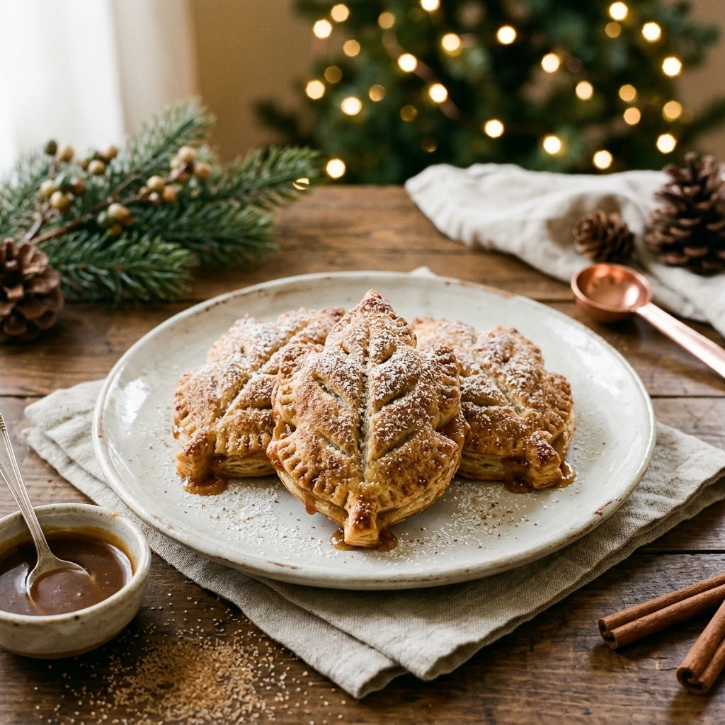 Caramel Apple Christmas Hand Pies with Spiced Sugar