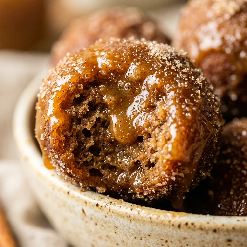 Caramel Apple Cider Donut Holes