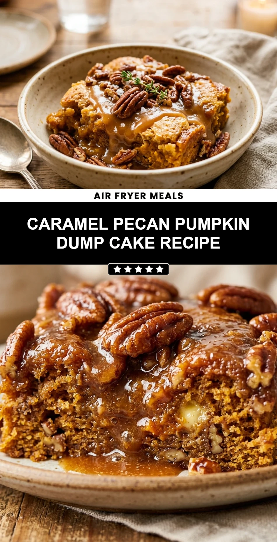 Caramel Pecan Pumpkin Dump Cake Recipe