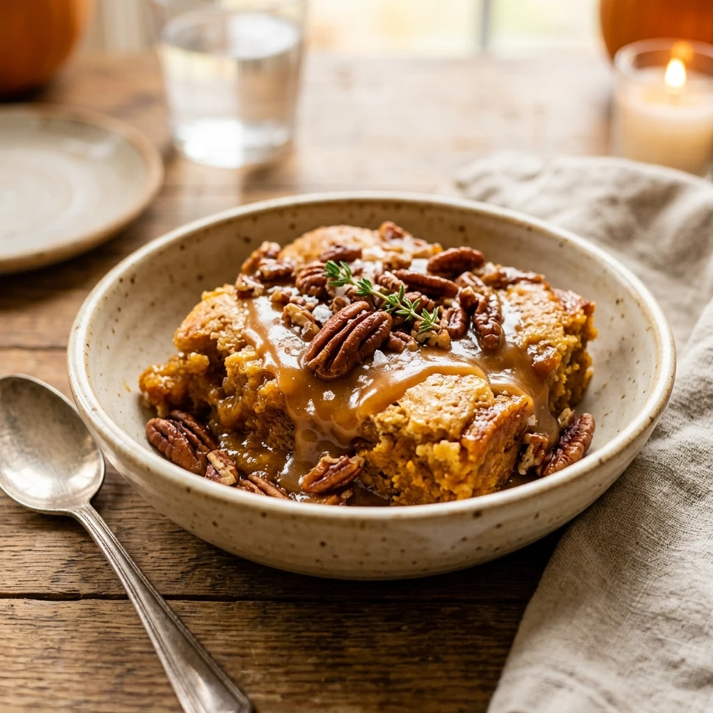 Caramel Pecan Pumpkin Dump Cake Recipe