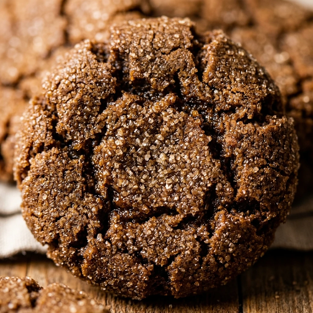 Chewy Ginger Molasses Cookies with Cracked Tops
