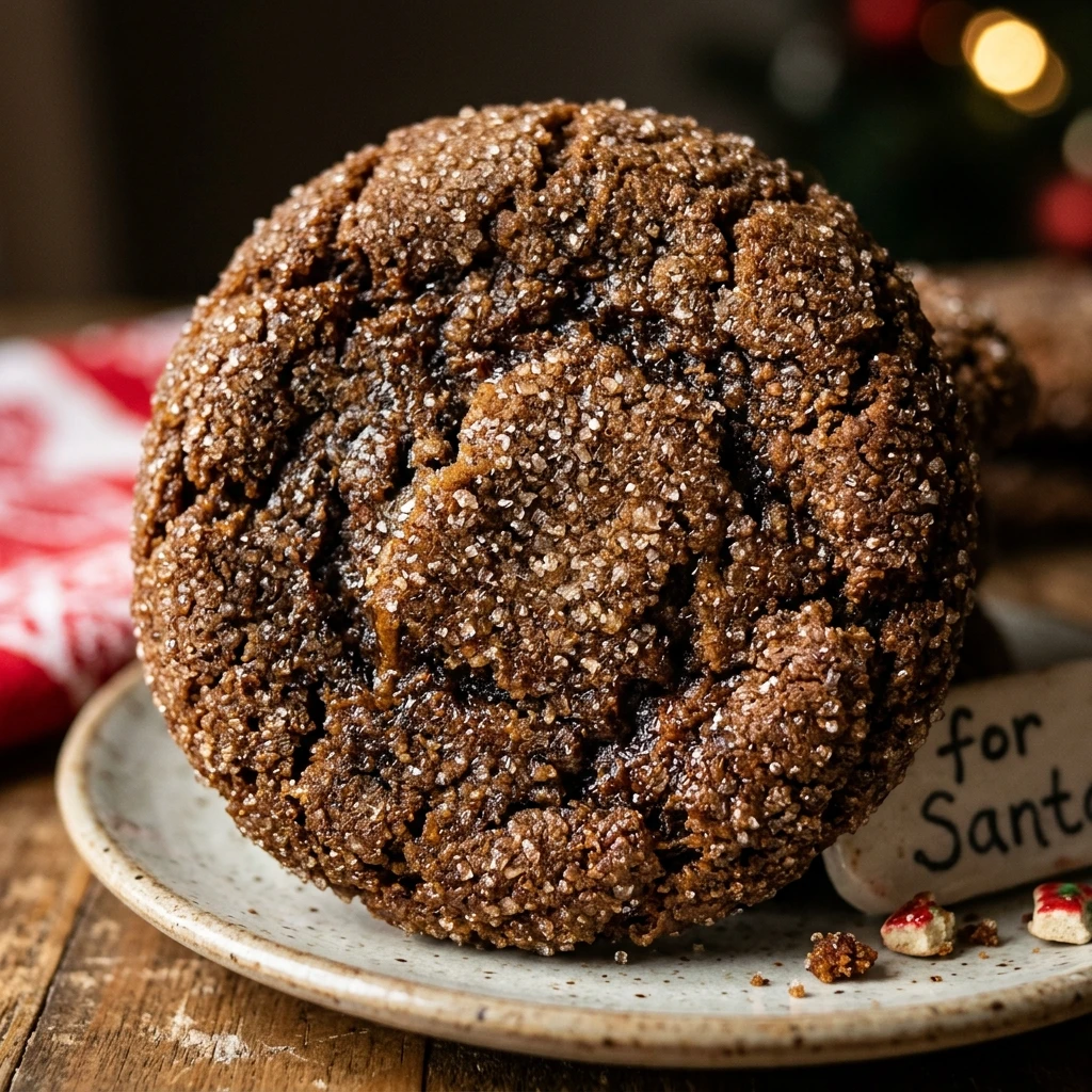 Chewy Molasses Spice Cookies for Santa