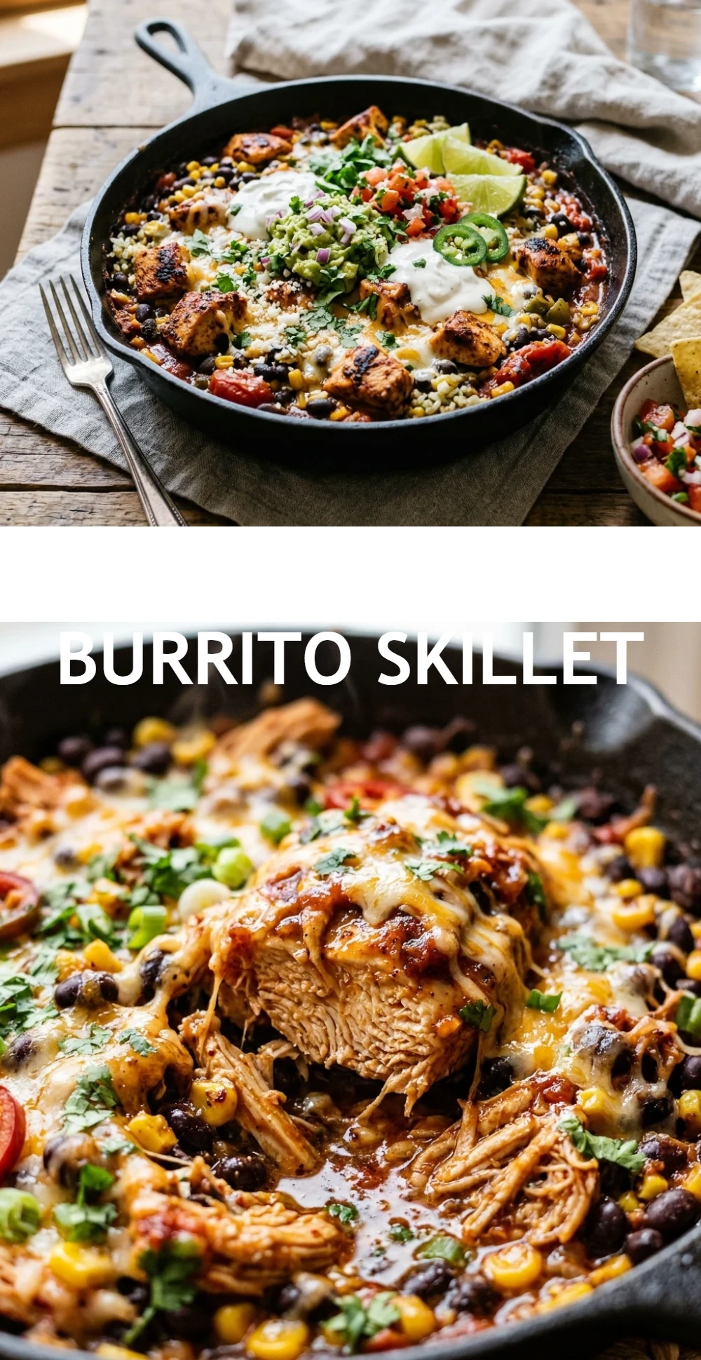 Chicken Burrito Skillet