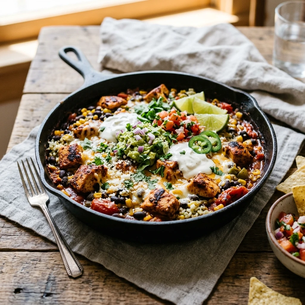 Chicken Burrito Skillet