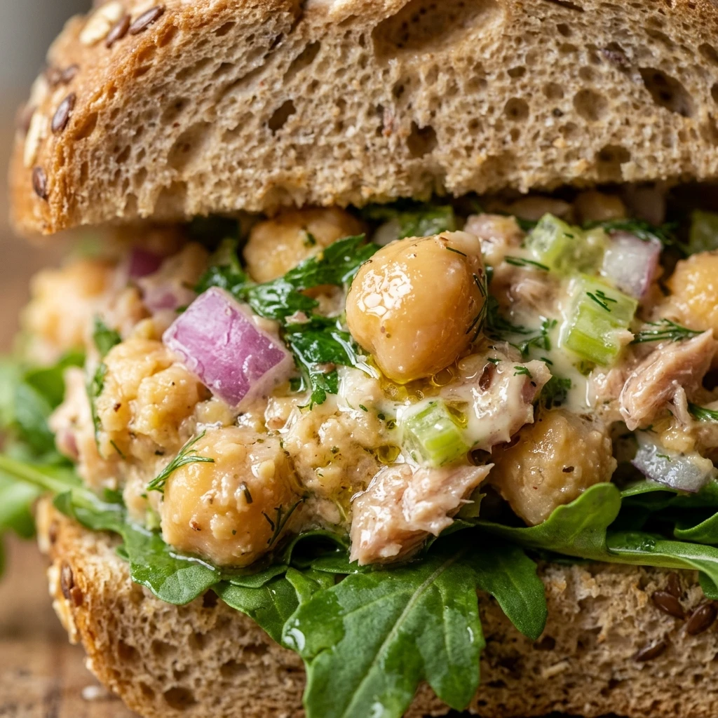 Chickpea Tuna Salad Sandwich