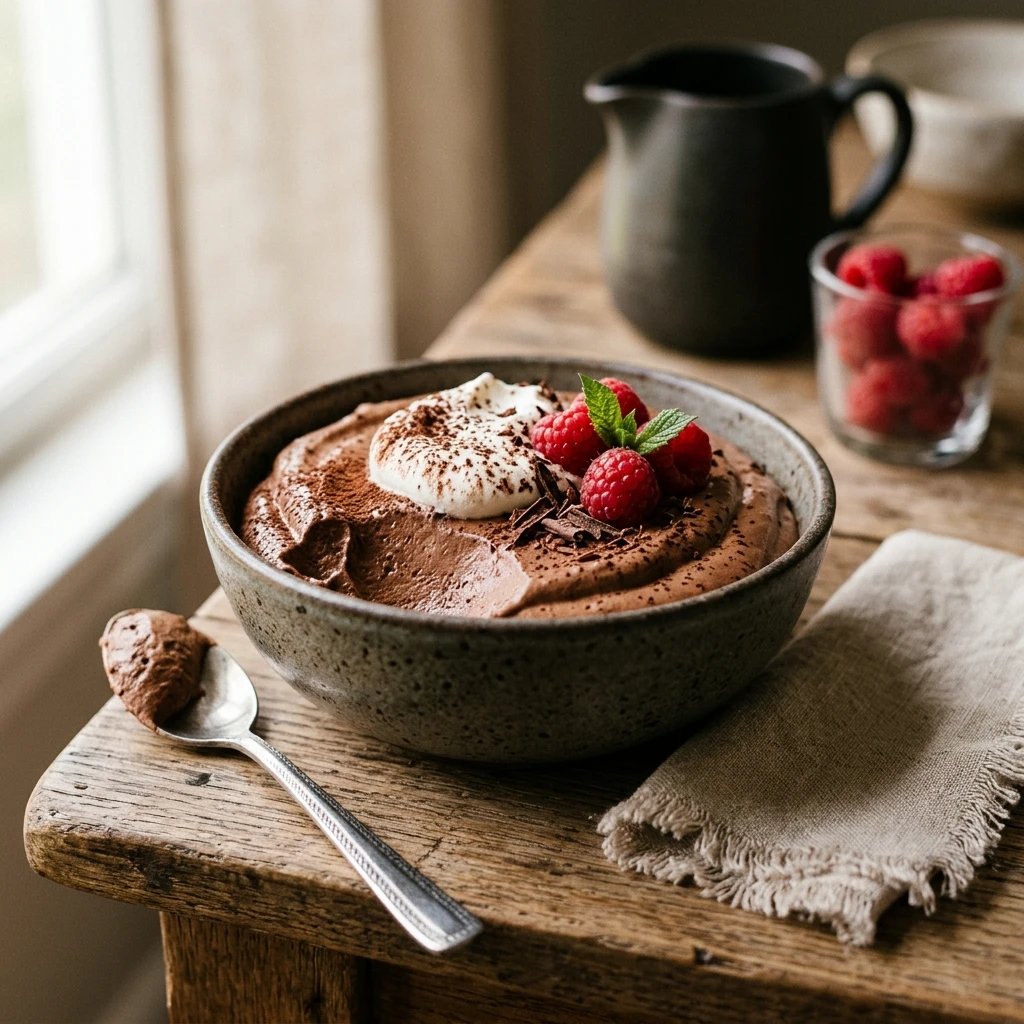 Chocolate Cottage Cheese Mousse