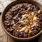 Chocolate Peanut Butter Protein Baked Oats