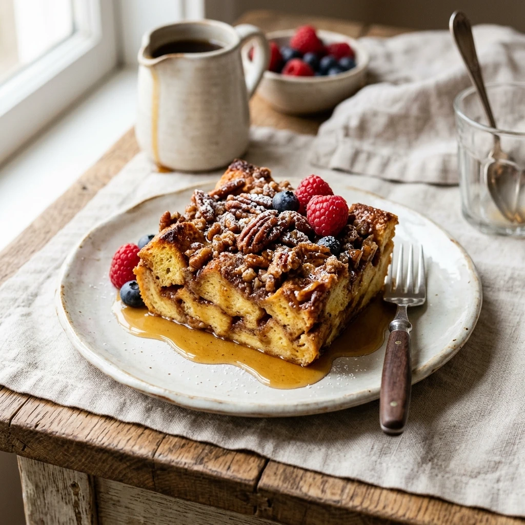 Cinnamon Maple French Toast Casserole Sweet