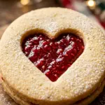 Classic Christmas Linzer Cookies with Raspberry Jam