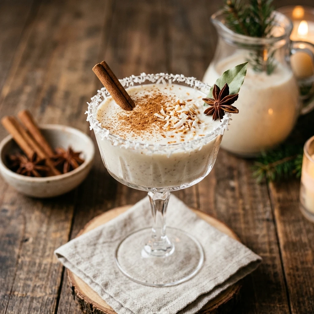 Coconut Coquito Mocktail