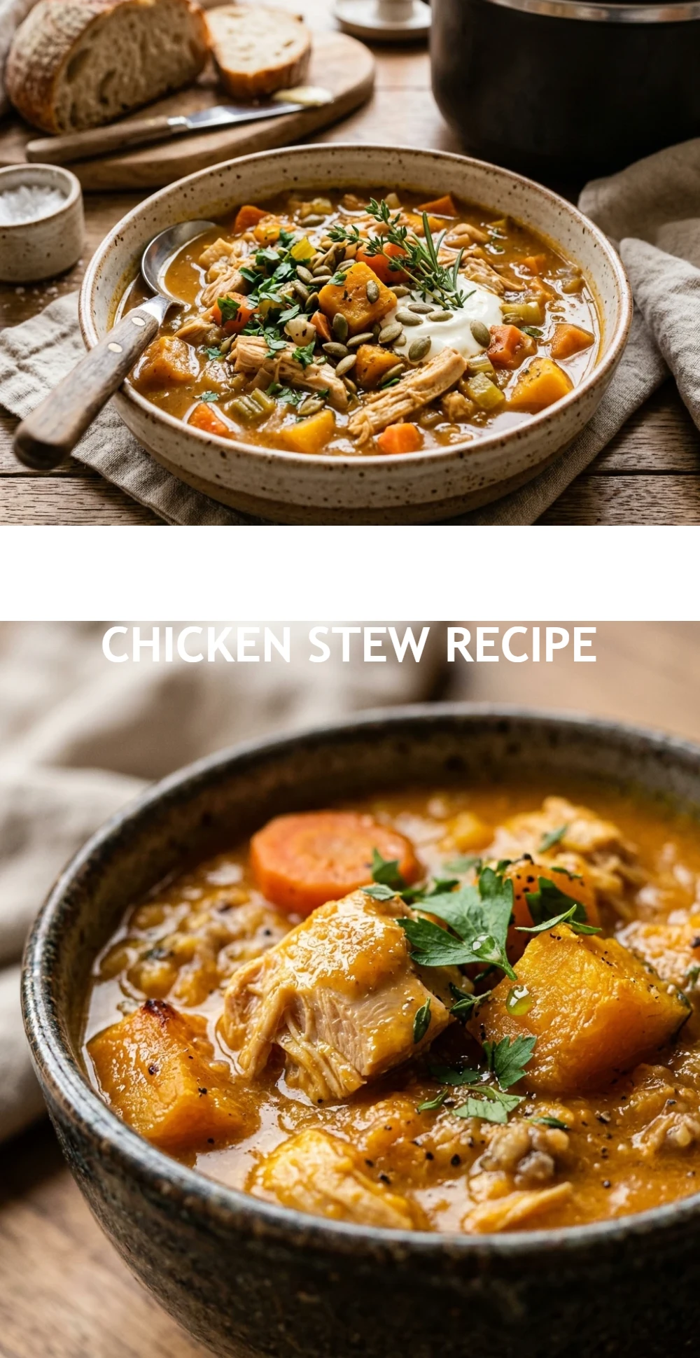 Cozy Crockpot Pumpkin Chicken Stew Recipe