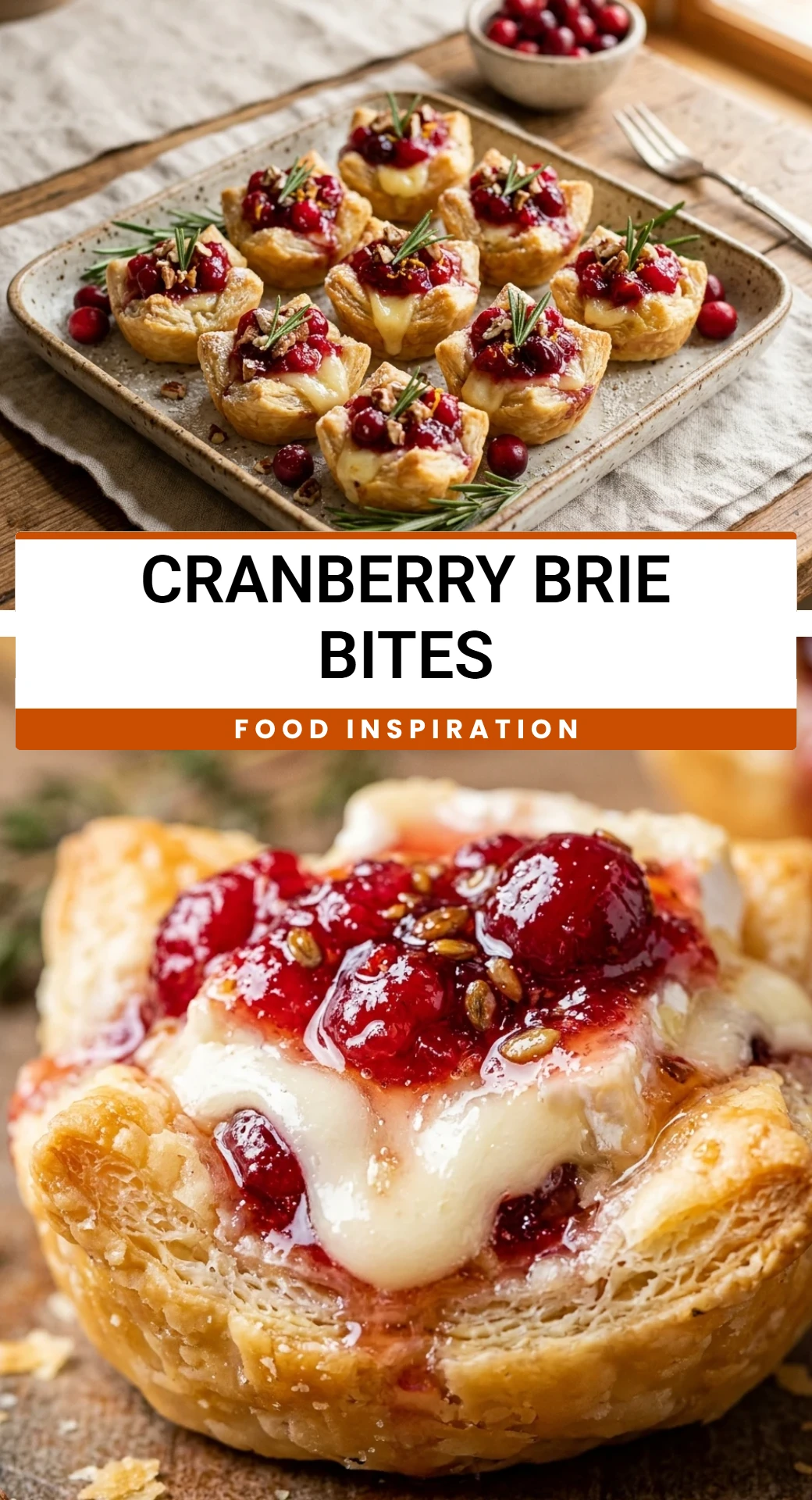 Cranberry Brie Bites