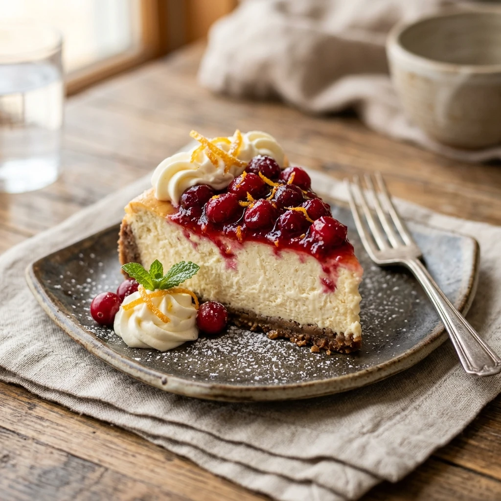 Cranberry Cheesecake