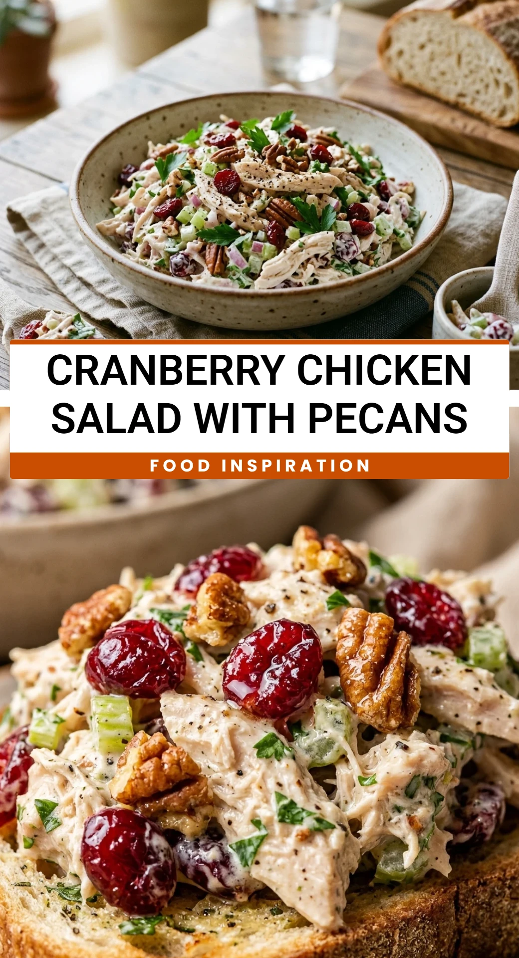Cranberry Chicken Salad With Pecans