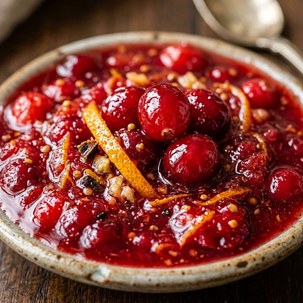 Cranberry Chutney With Orange Ginger