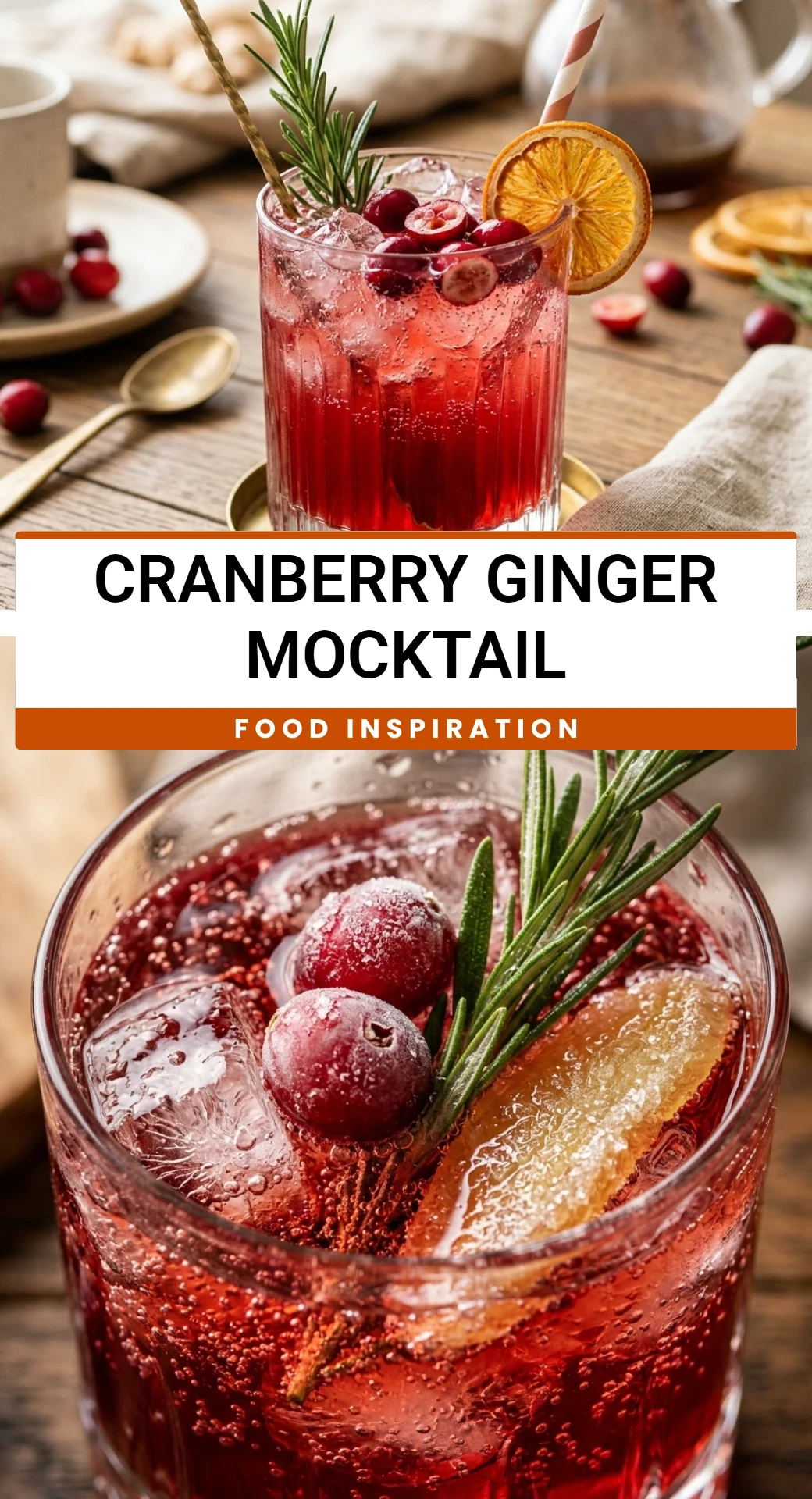 Cranberry Ginger Mocktail