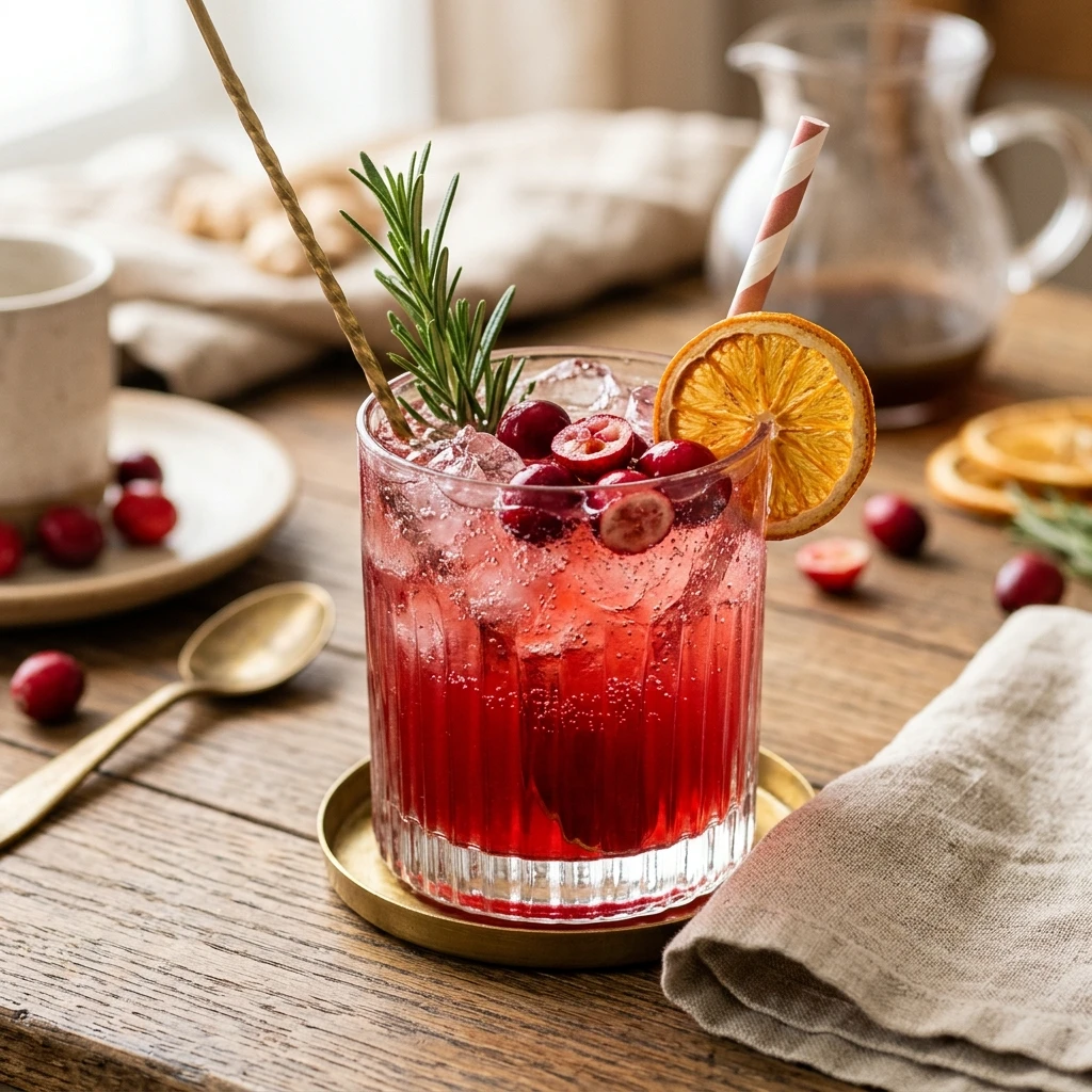 Cranberry Ginger Mocktail