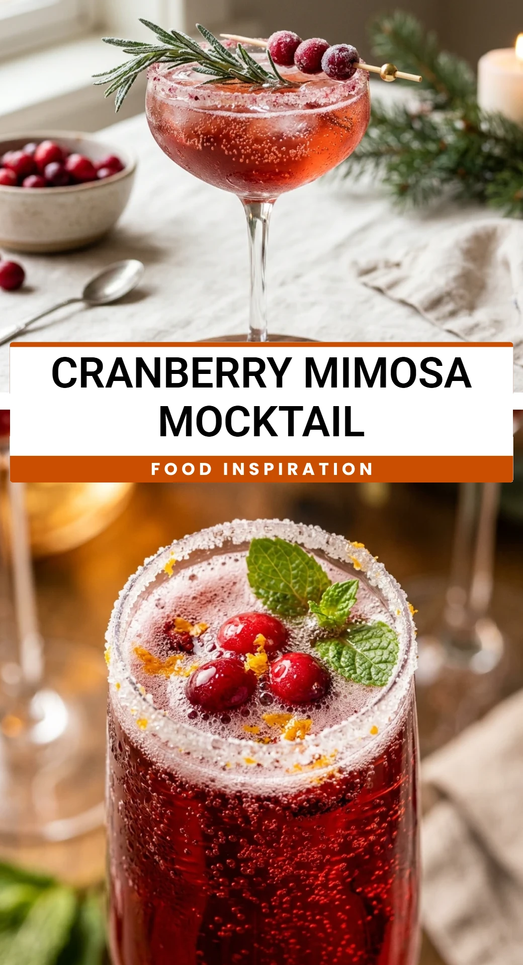 Cranberry Mimosa Mocktail