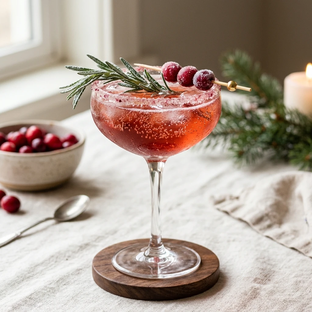 Cranberry Mimosa Mocktail