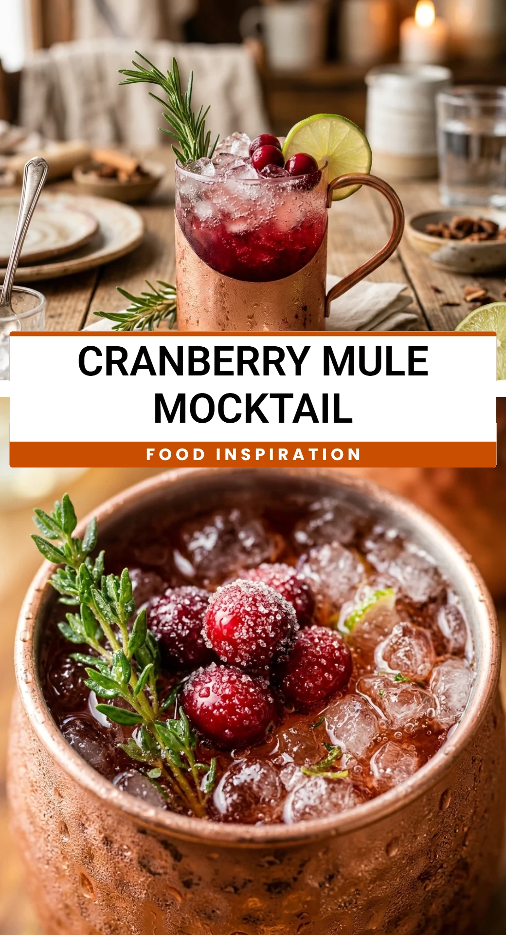 Cranberry Mule Mocktail