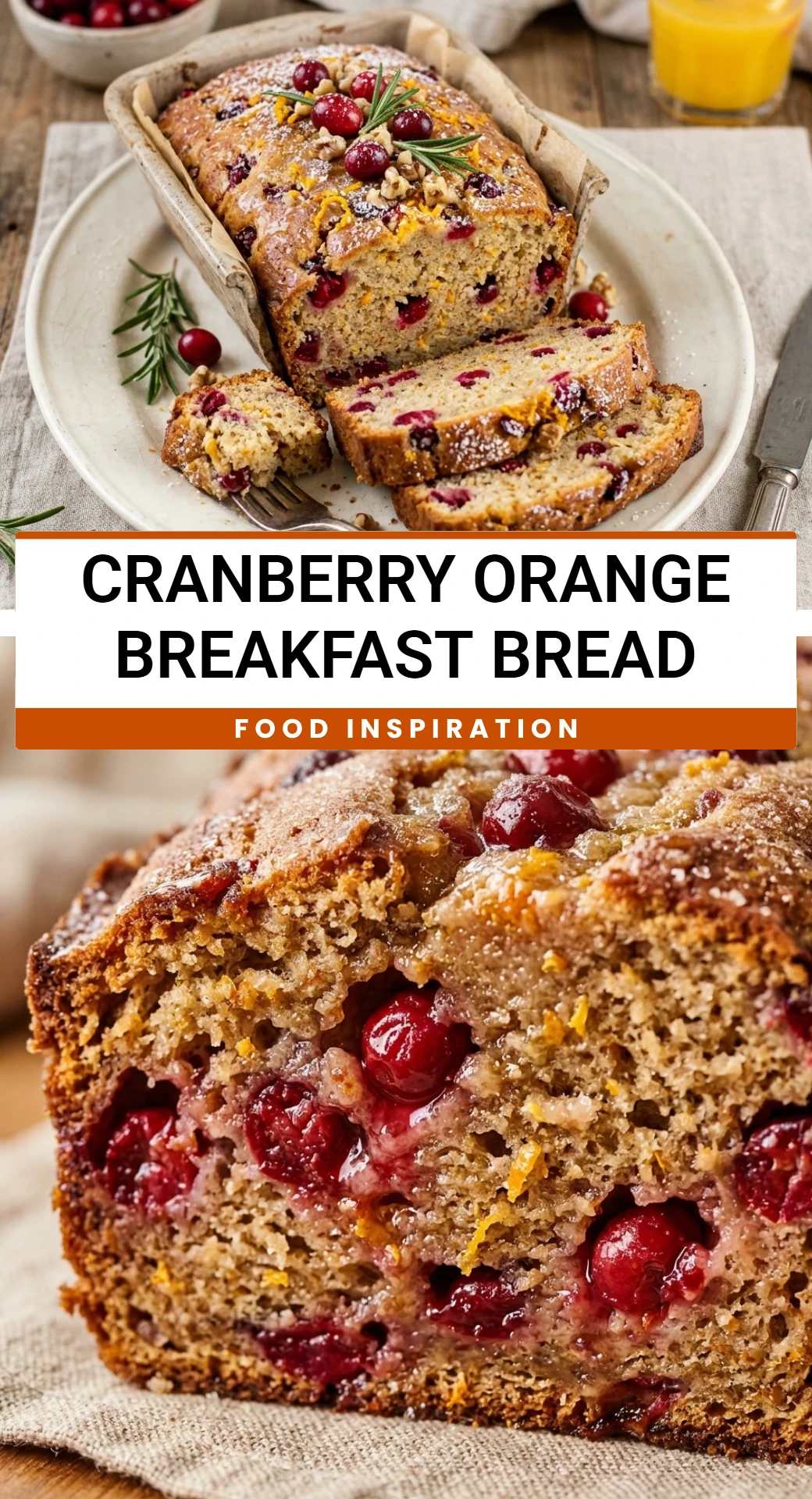 Cranberry Orange Breakfast Bread