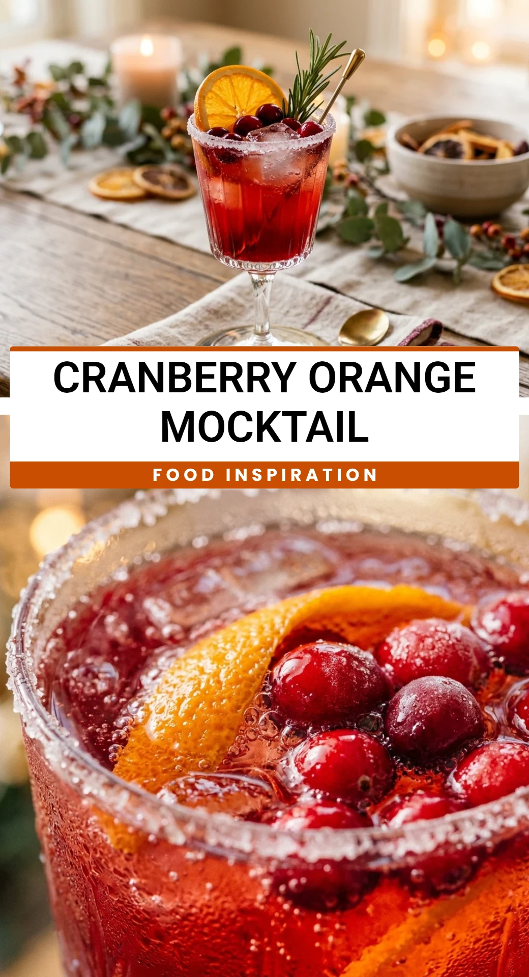 Cranberry Orange Mocktail
