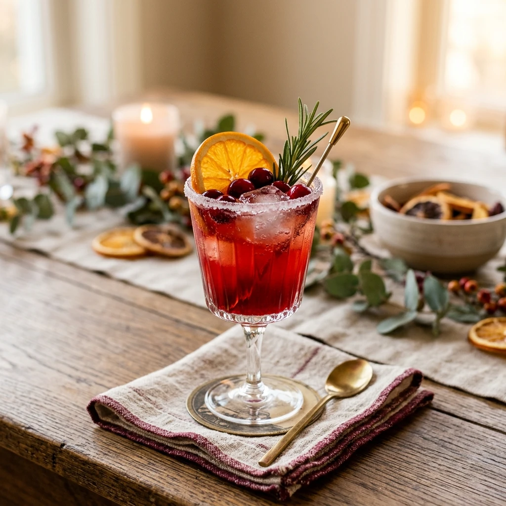 Cranberry Orange Mocktail