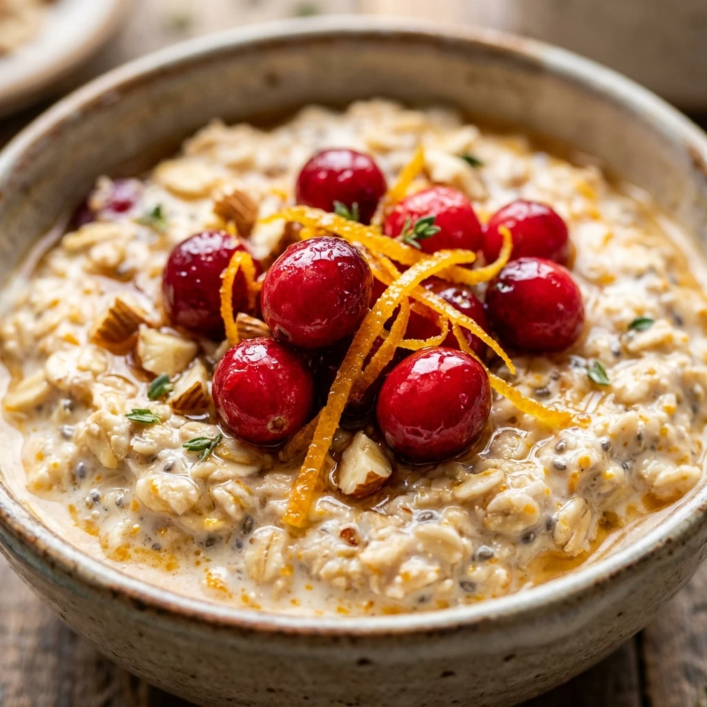 Cranberry Orange Overnight Oats