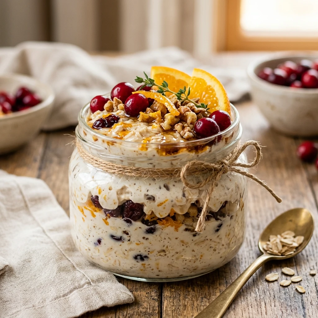 Cranberry Orange Overnight Oats