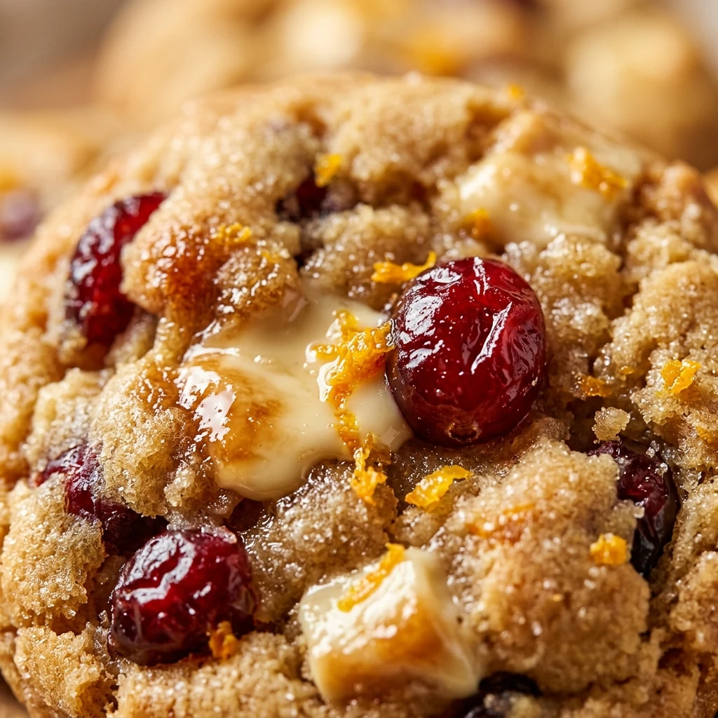 Cranberry Orange White Chocolate Cookies