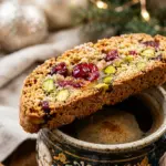 Cranberry Pistachio Biscotti for Holiday Coffee