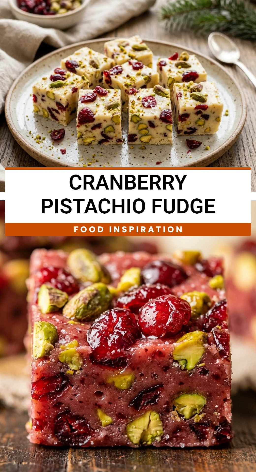 Cranberry Pistachio Fudge