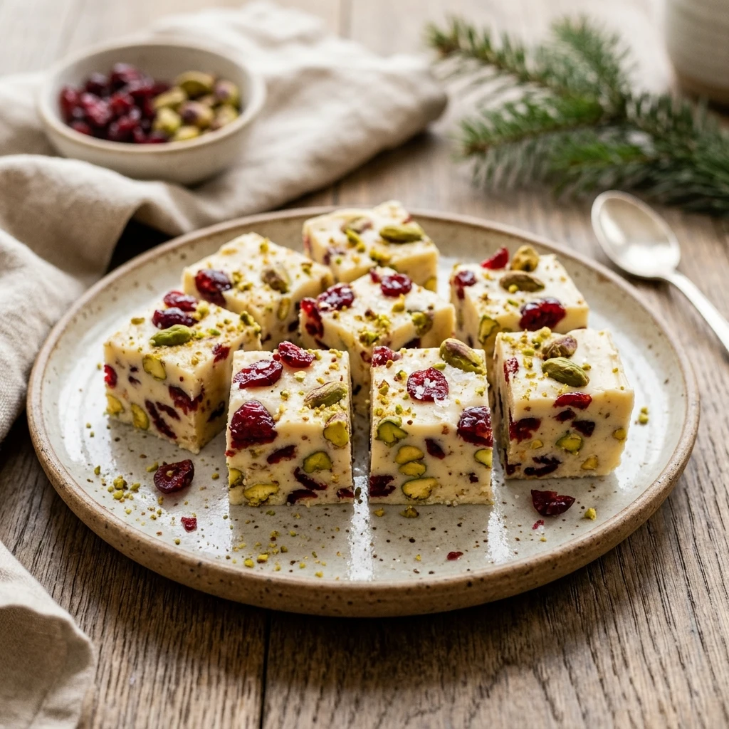 Cranberry Pistachio Fudge