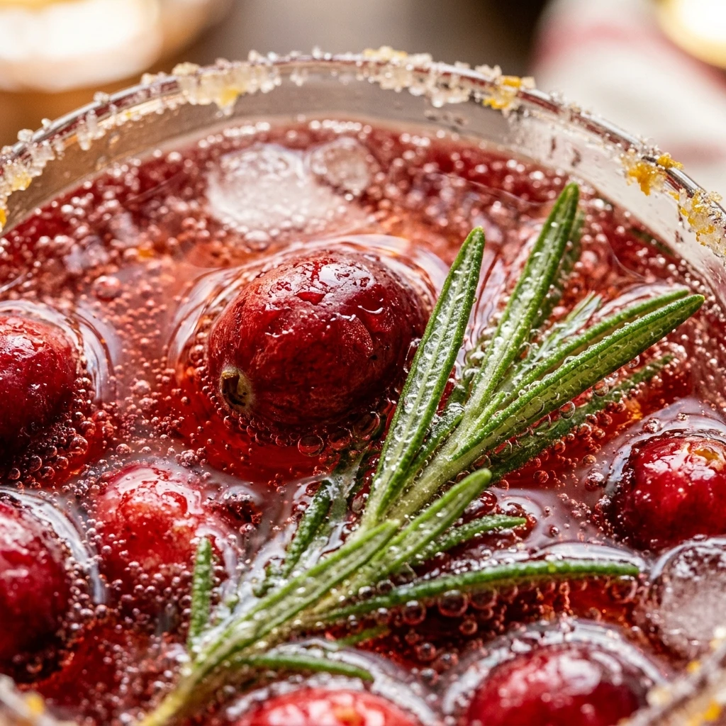 Cranberry Rosemary Thanksgiving Mocktail