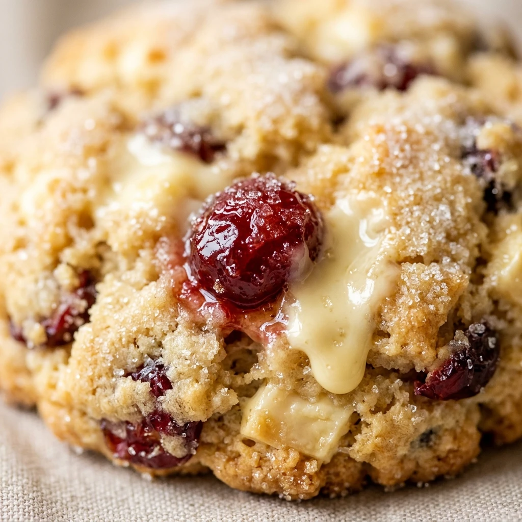 Cranberry White Chocolate Christmas Scones