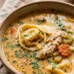 Creamy Chicken Tortellini Soup
