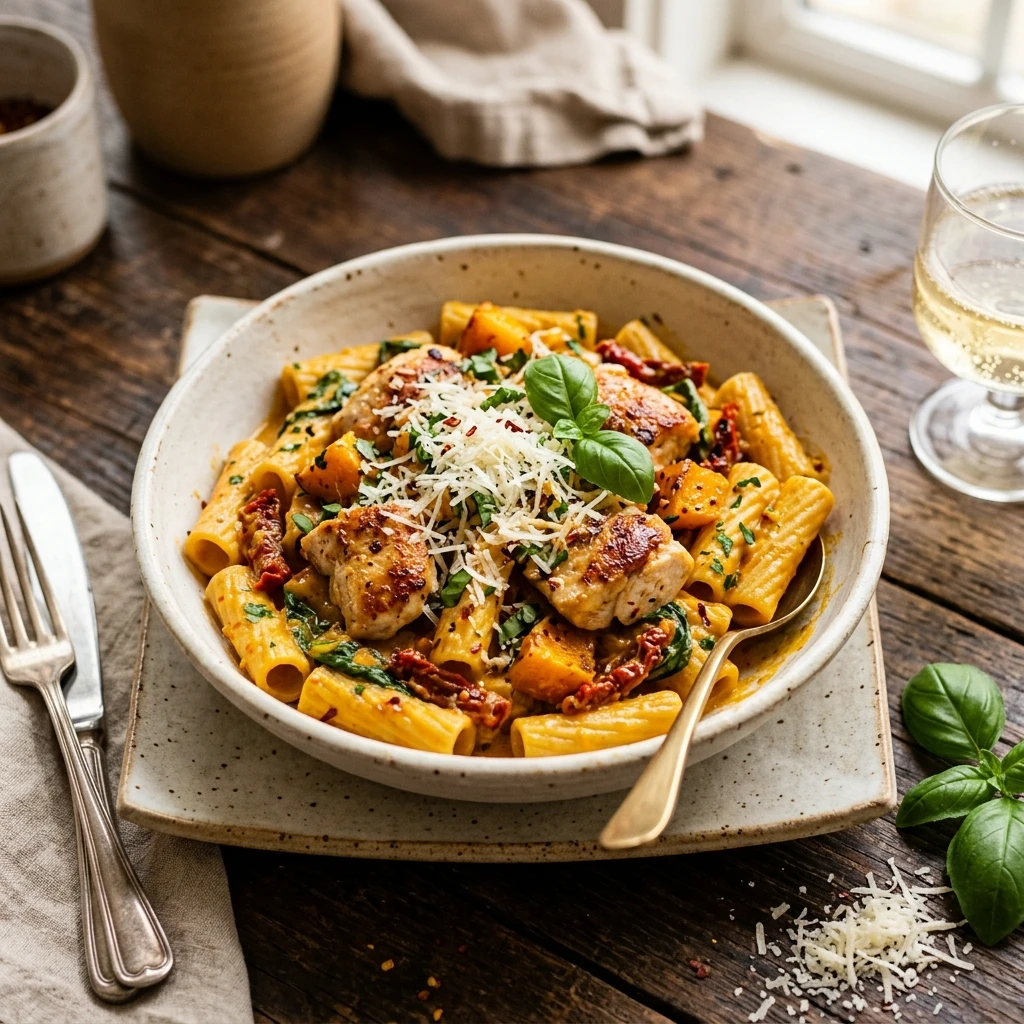 Creamy Marry Me Chicken And Pumpkin Pasta Recipe