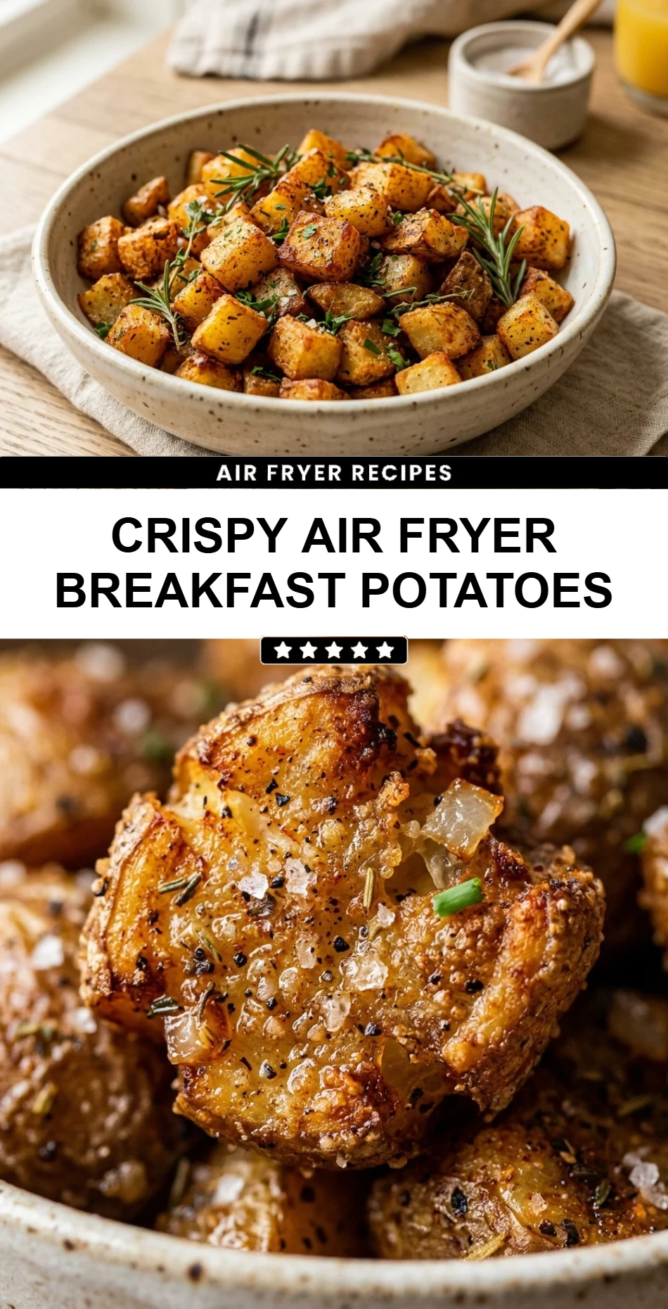 Crispy Air Fryer Breakfast Potatoes