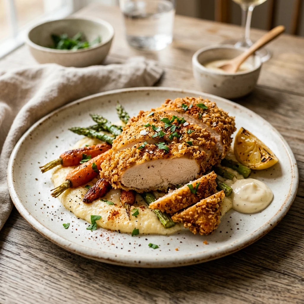 Crispy Air Fryer Chicken Breast Juicy Inside