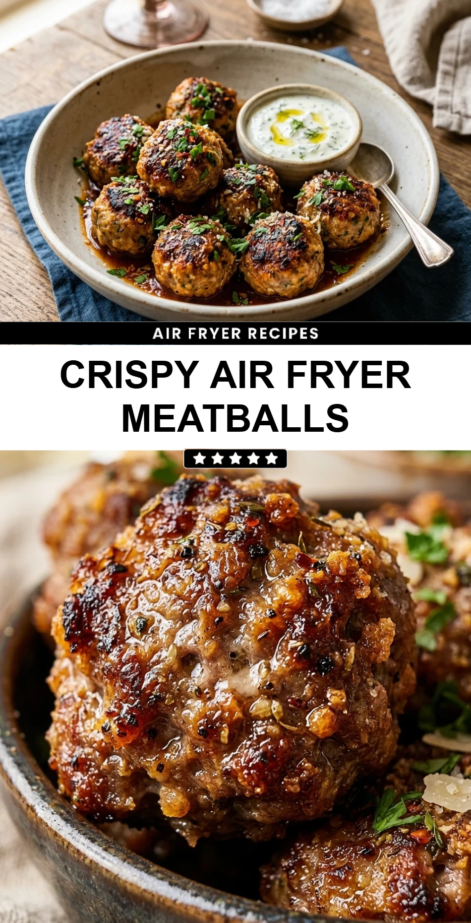 Crispy Air Fryer Meatballs